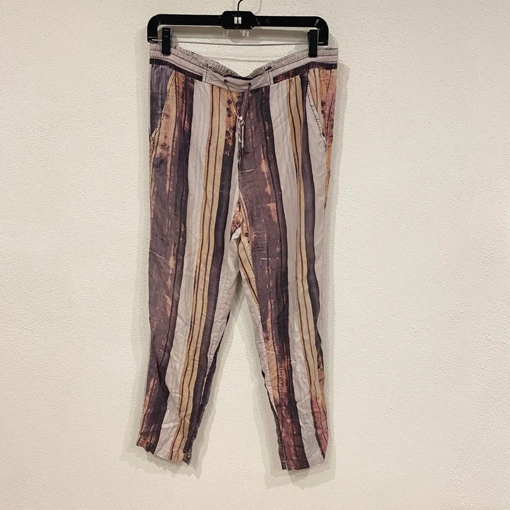 Go by Go Silk Striped Pants Size Small VGUC